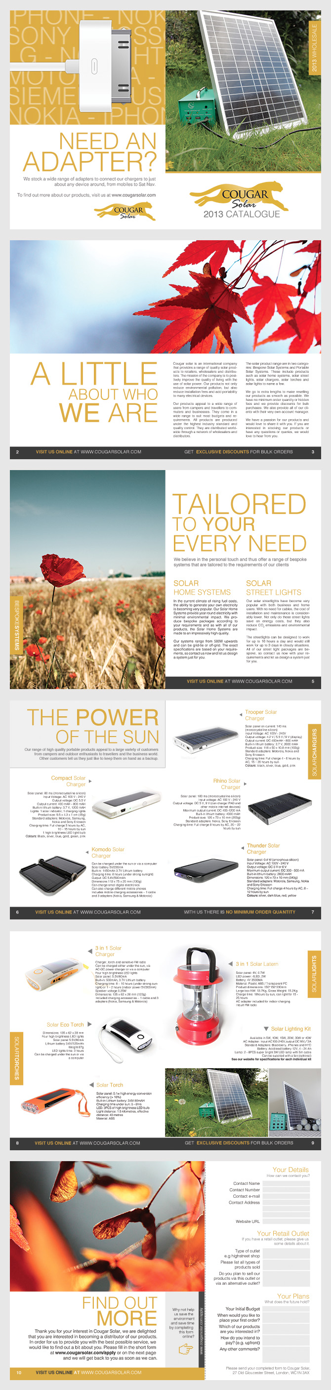 Cougar Solar Brochure Design