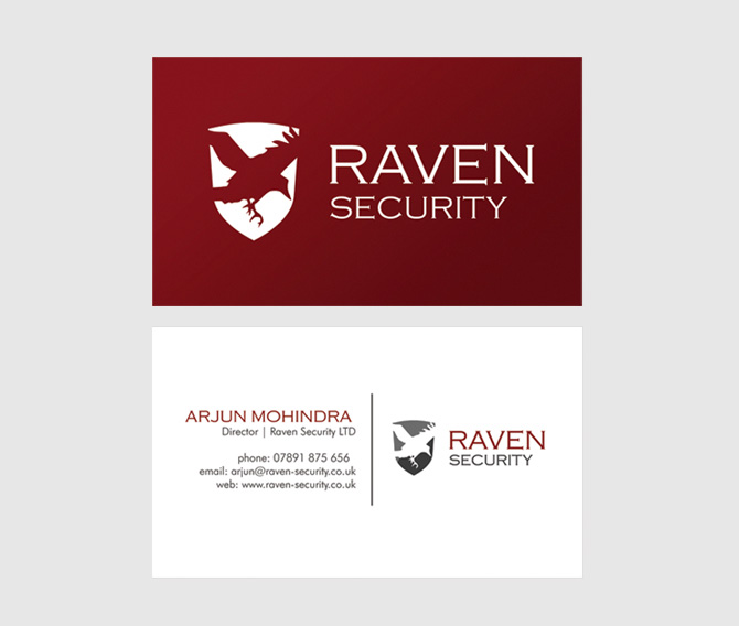 Raven Security Business Card Design