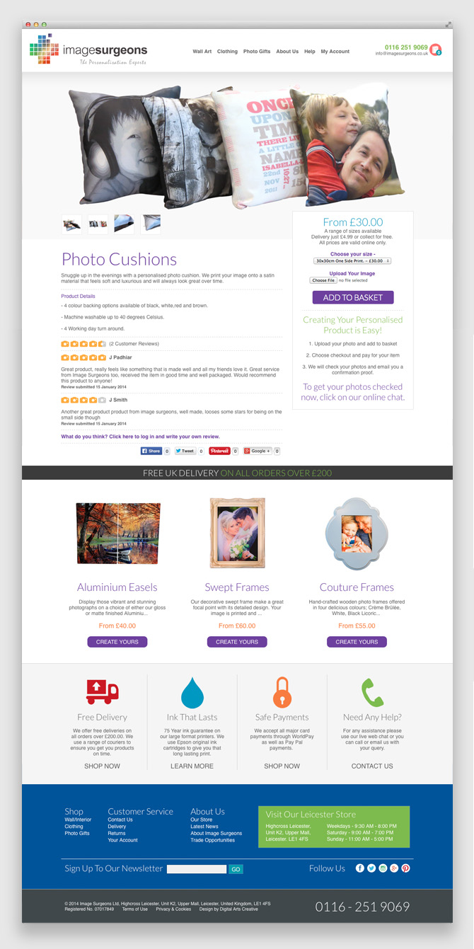 Web Design for Leicester Based Image Surgeons