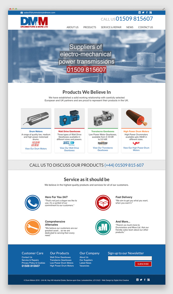 Web Design for DMM Loughborough